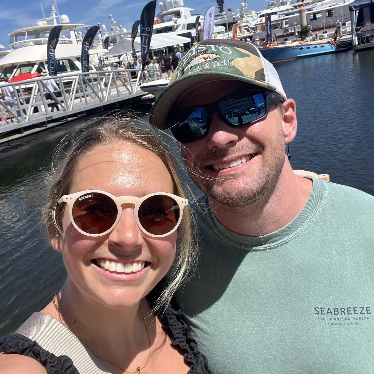 Palm Beach Boat Show during Will's clinical rotation in Jensen Beach!