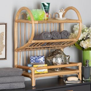 Bali & Pari Liora Modern Bohemian 3-Tier Display Shelf