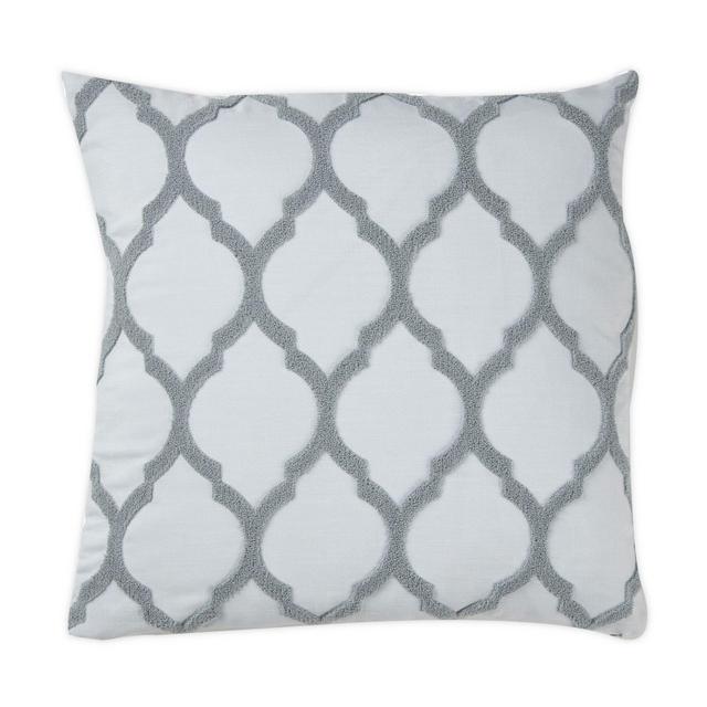 Wamsutta® Trellis Terry Loop Square Throw Pillow in Pearl Blue