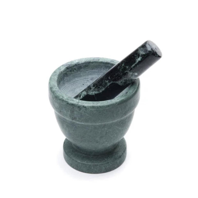 Green Marble Mortar & Pestle