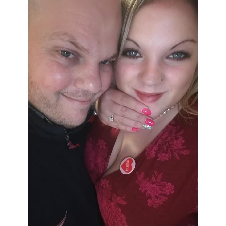 the first picture of us after Tim proposed - 2/16/19
