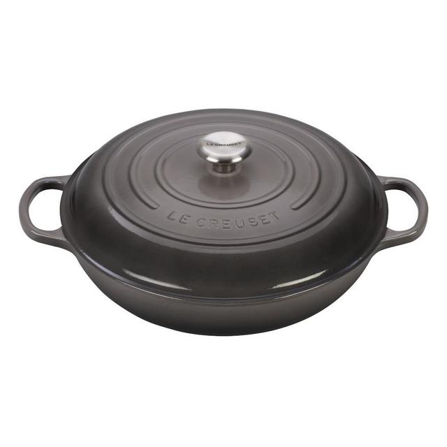 Le Creuset Signature Enameled Cast Iron Braiser, 5-Qt., Oyster