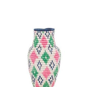 Decorative Diamond Woven Vase - Sorbet