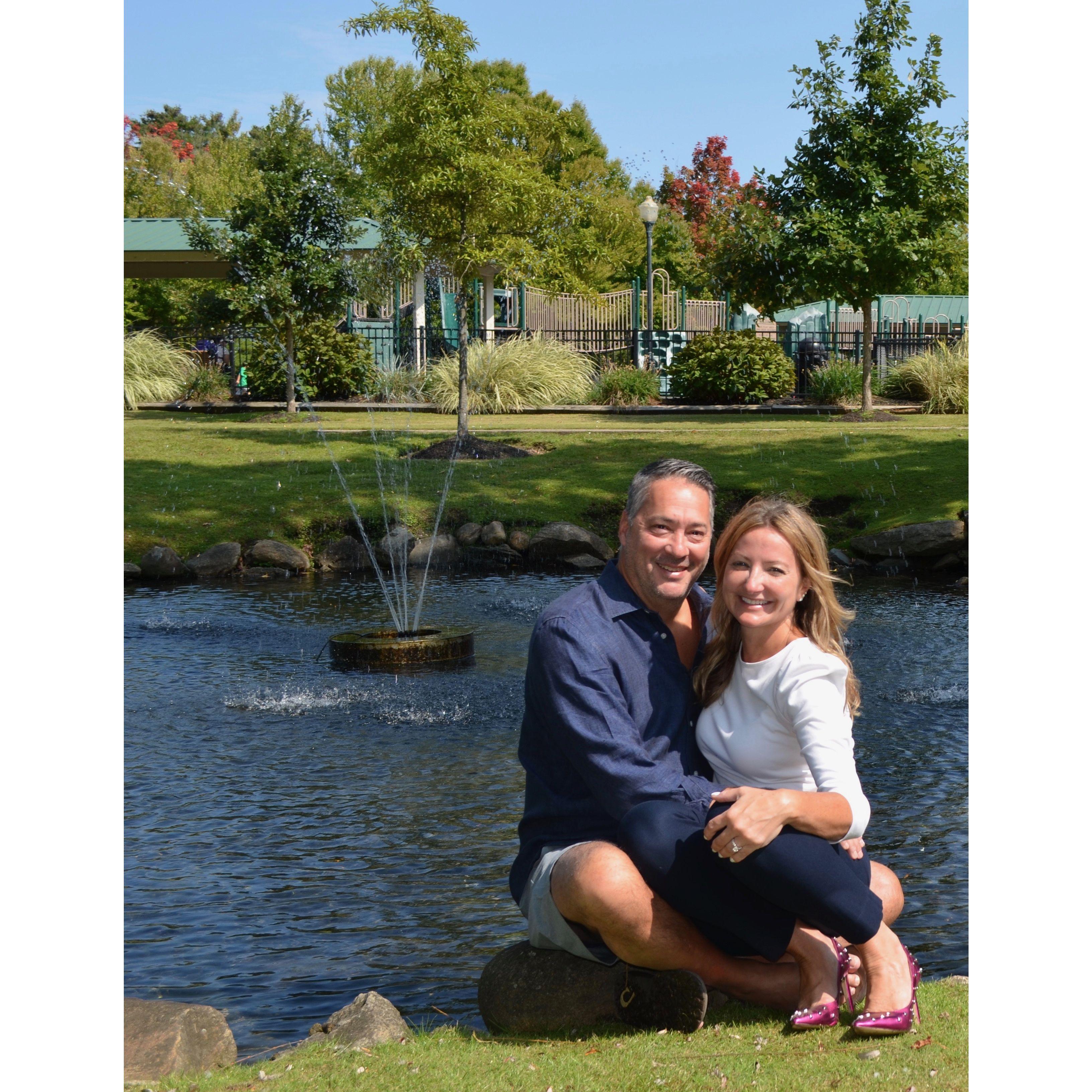Love is in the air (and the water fountain)!