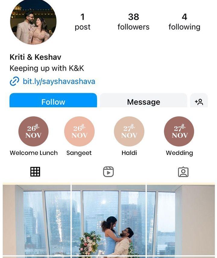 The Wedding Website of Keshav Lohia and Kriti Sharma