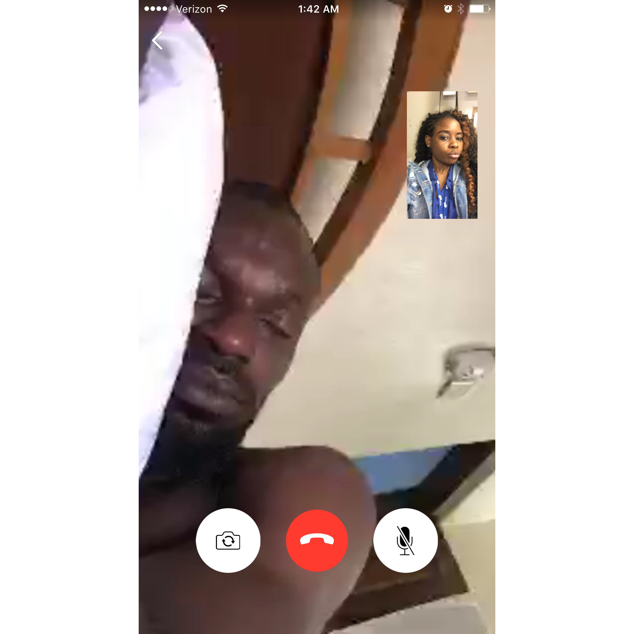 We speak one the phone, make video calls for hours and either myself or Tari, falls asleep π΄ oppsss... not exactly, at times we lose service or our phones run out of battery life.