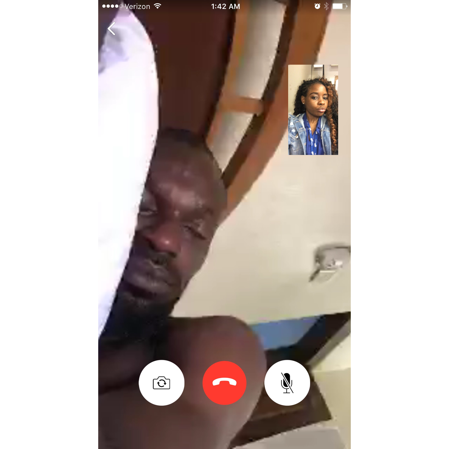 We speak one the phone, make video calls for hours and either myself or Tari, falls asleep π΄ oppsss... not exactly, at times we lose service or our phones run out of battery life.