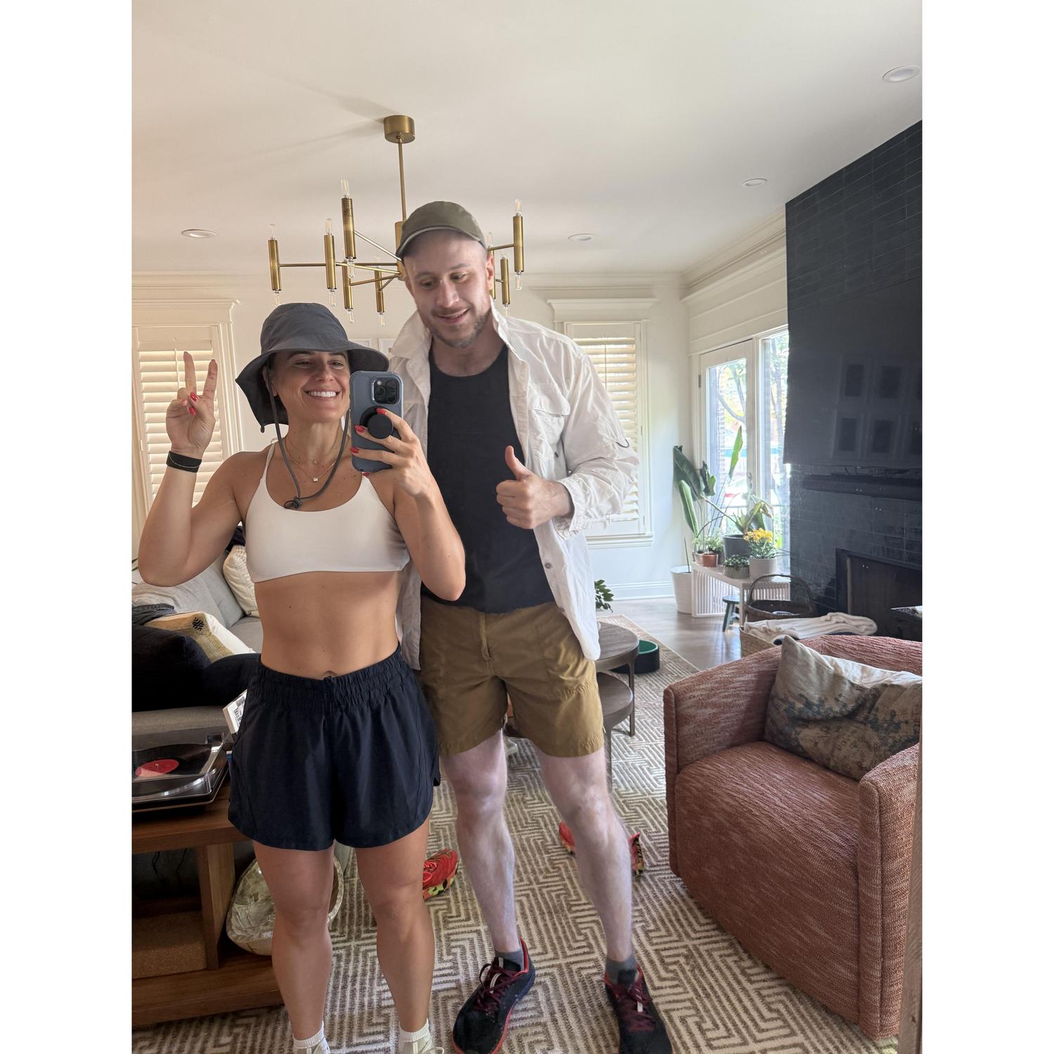 Summer weekend runs (featuring PB slathered in mineral sunscreen), July 2025