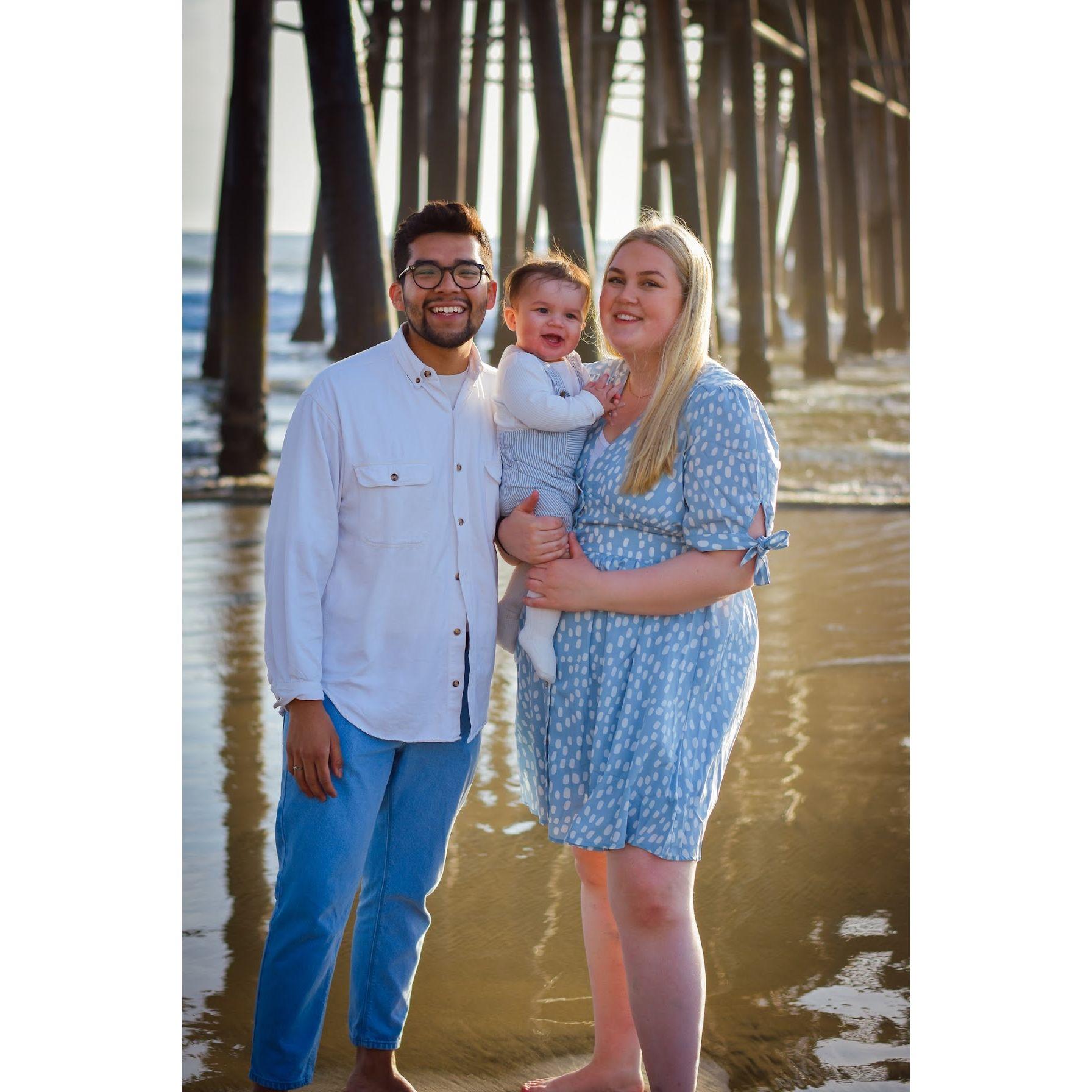 First family photoshoot in California.