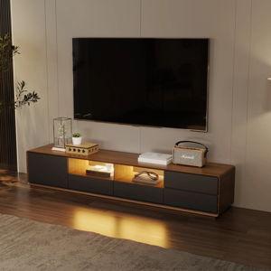 Povison Modern TV Stand with LED lights