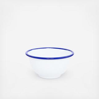 Vintage Enamelware Small Footed Bowl, Set of 4