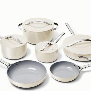Ceramic Cookware & Minis Set | Nonstick Pots & Pans Set | Non-Toxic | Caraway
