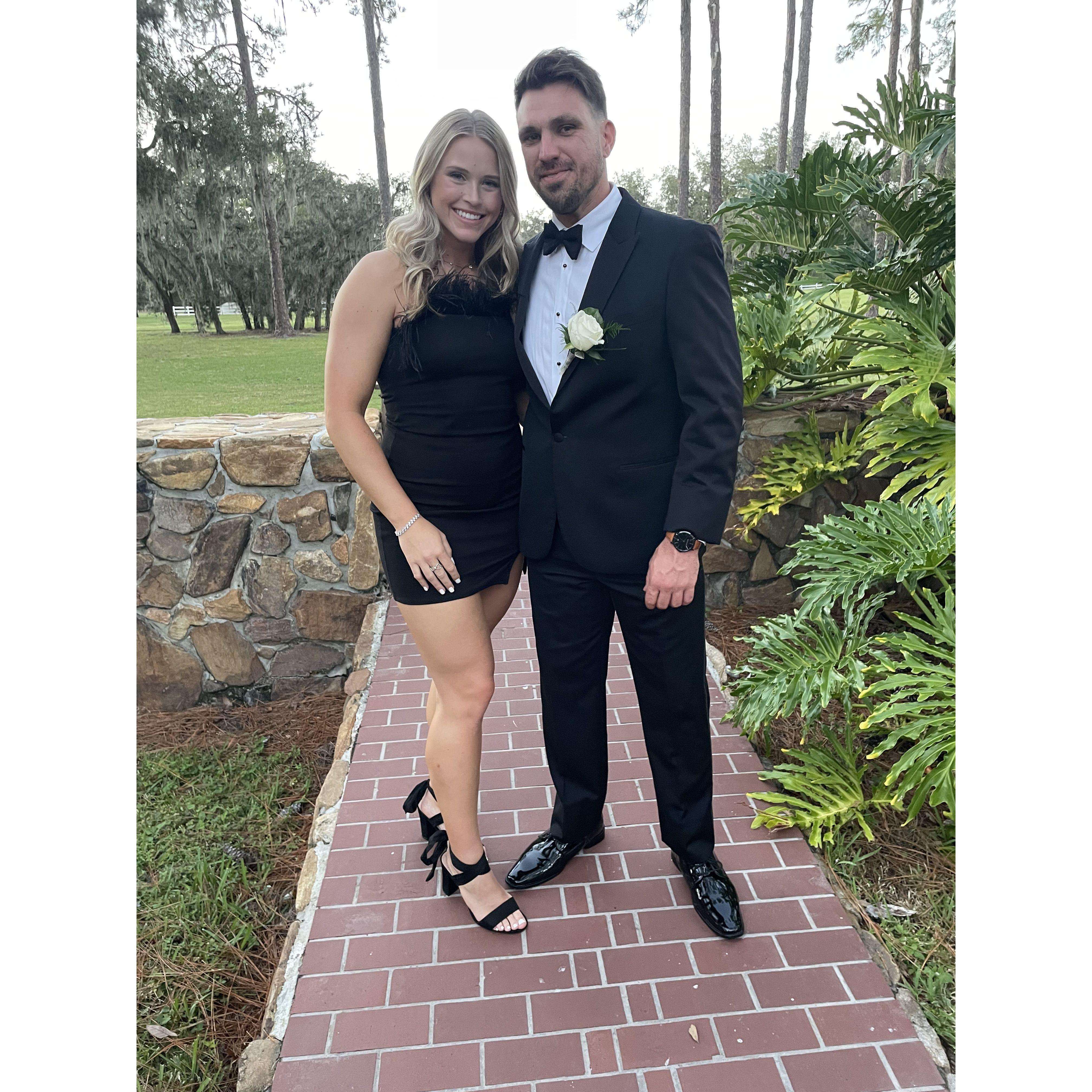 Us attending one of our friends weddings, so thankful for all the wonderful people in our lives!