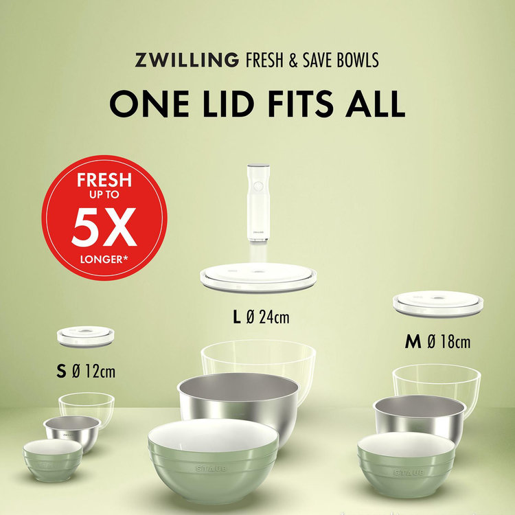 ZWILLING, Fresh & Save 9-Piece Glass Vacuum Bowl Starter Set | Zola