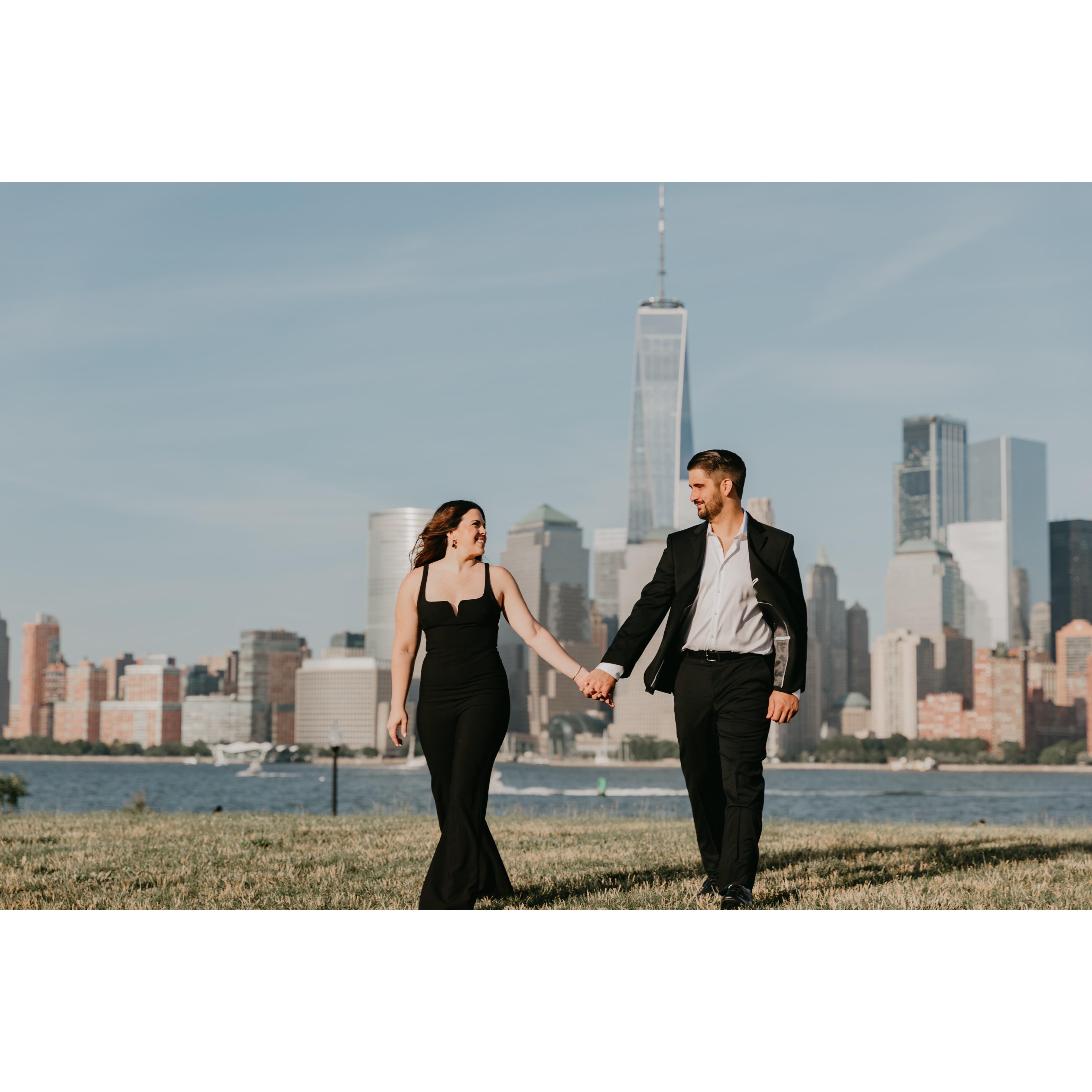 Engagement photos in Jersey City, NJ