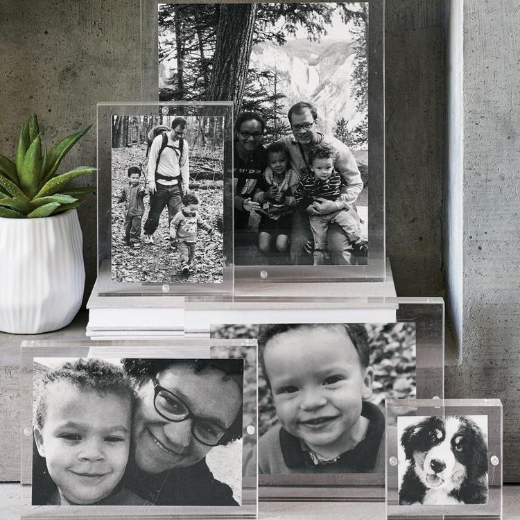 Acrylic Block 18x18 Wall-Mounted Picture Frame