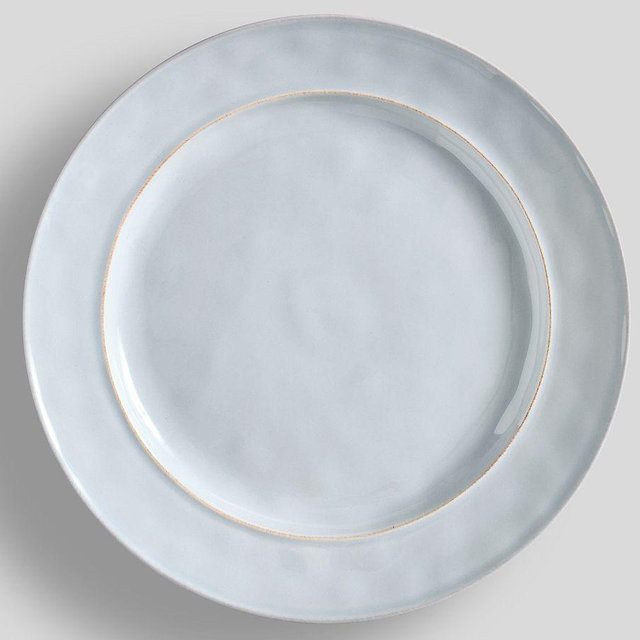 Cambria Stoneware Dinner Plates, 10 3/4", Set of 4 - Chambray