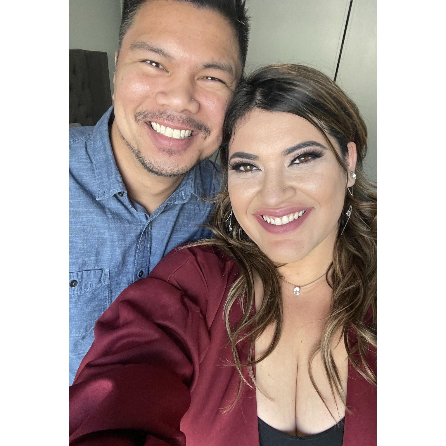 Our first Valentine's Day together :')
