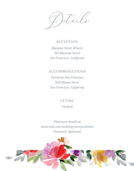 Springboro | Bright Red | Zola Wedding Enclosure Cards