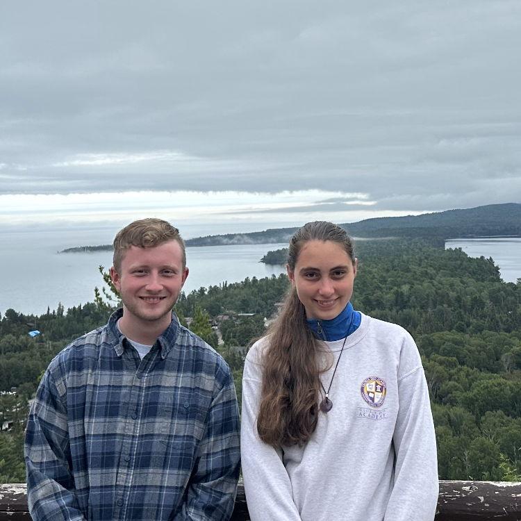 Overlooking Lake Superior together!