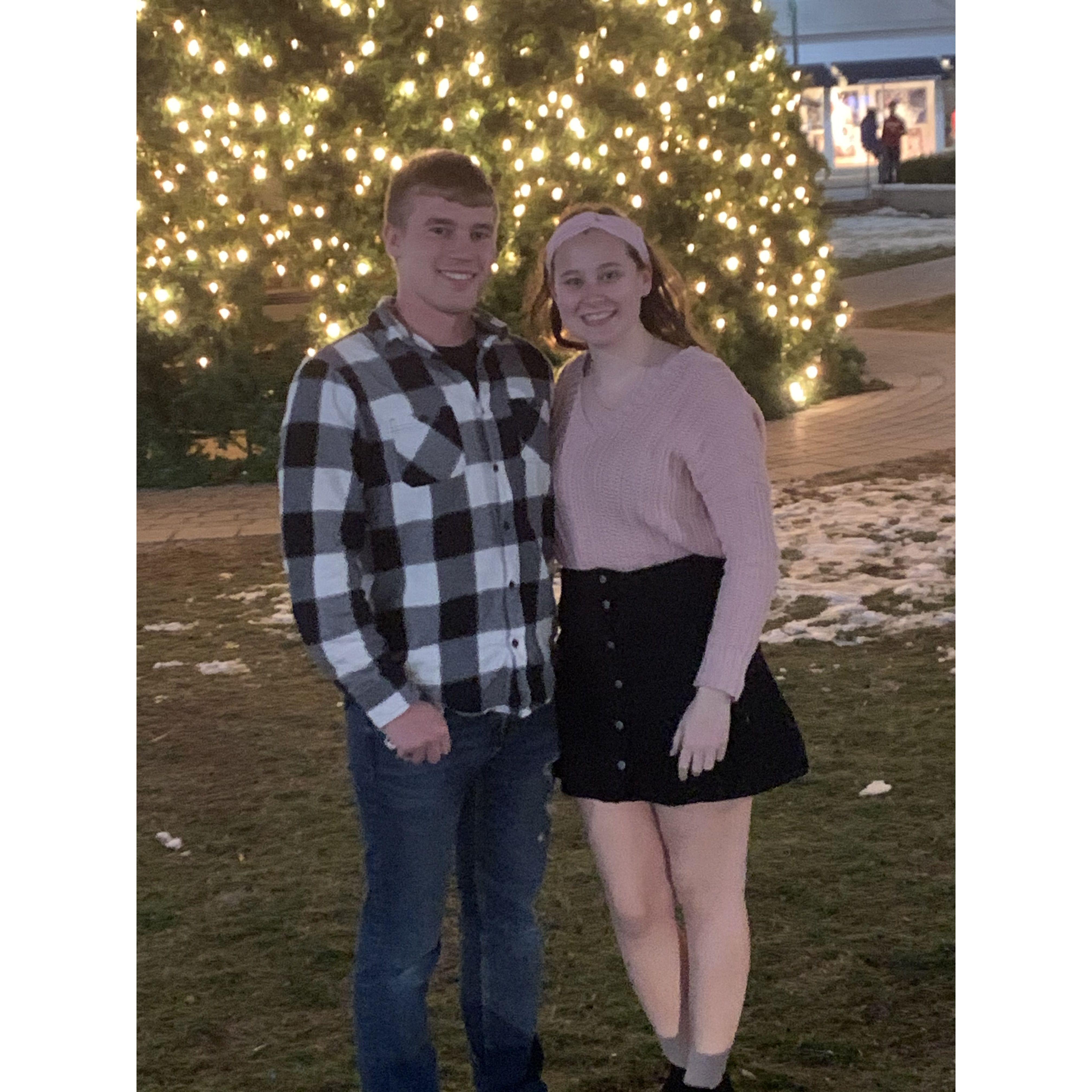 Our first official photo together! (Cheesecake Factory date!)