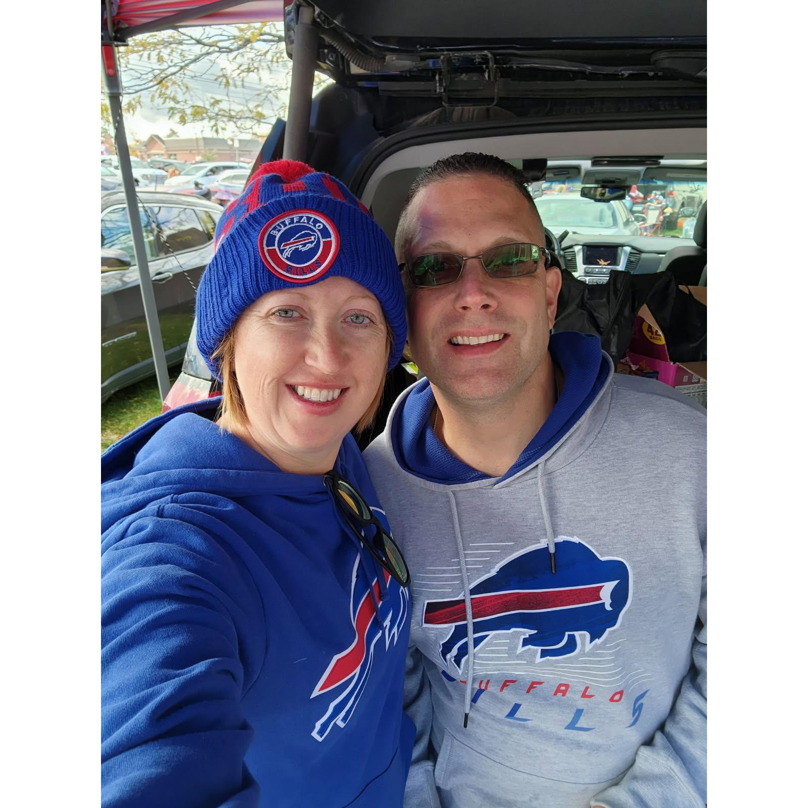 Our first Bills game together.