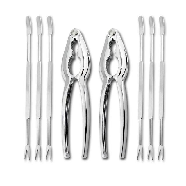 New Star Foodservice 27983 Fork Set Seafood Cracker, Silver