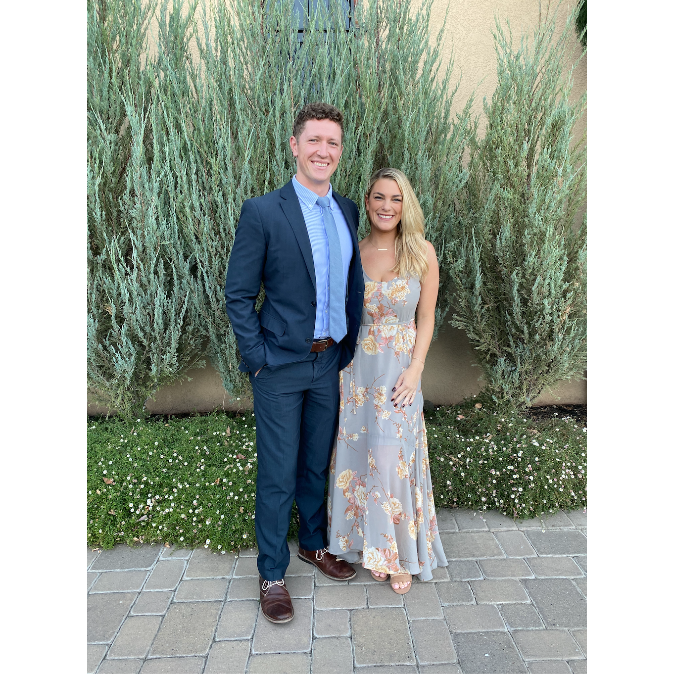 In Northern California at Daniel's college friend's wedding