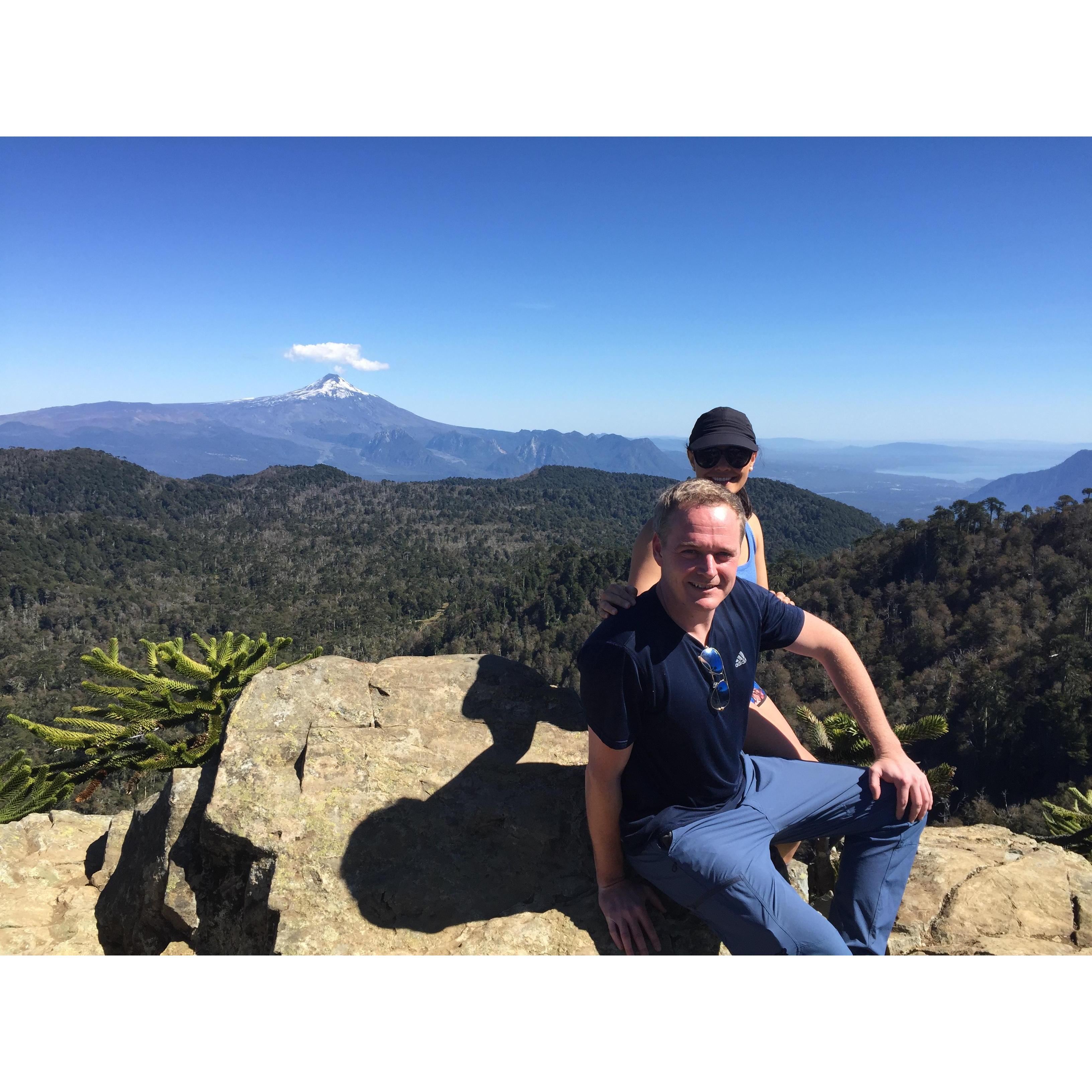 Playing in Pucon, Chile.