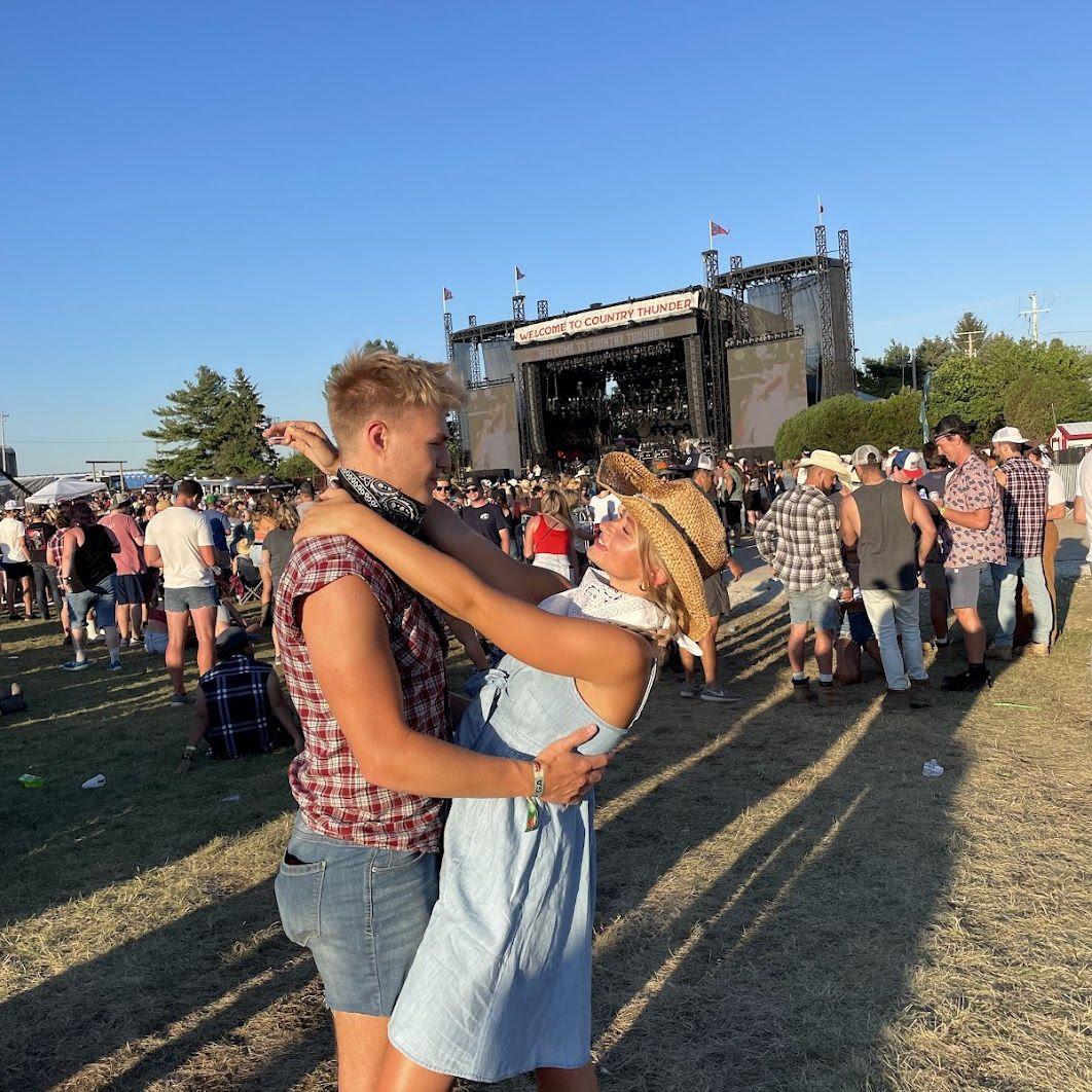 Went to so many concerts together during college, our favorite was Country Thunder in 2022!