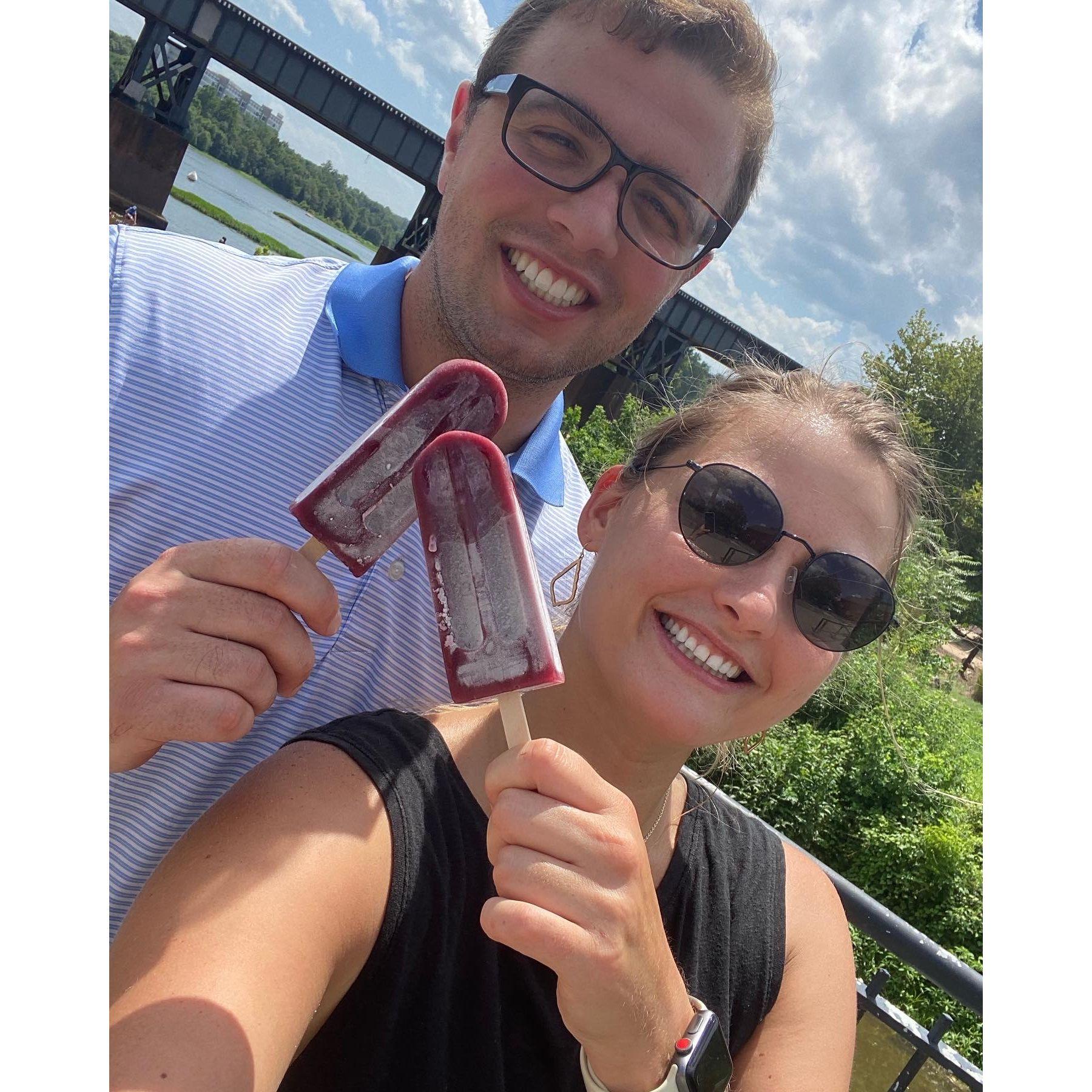 You too, can go get popsicles at Browns Island while you're in town for the wedding!