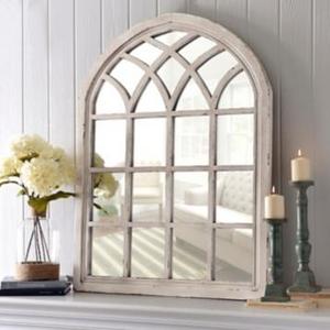 Distressed Cream Sadie Arch Mirror