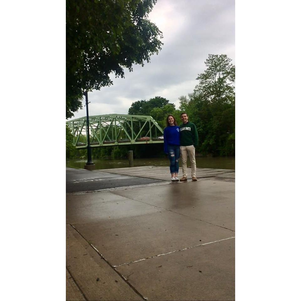 Where we would get engaged, two and a half years later!