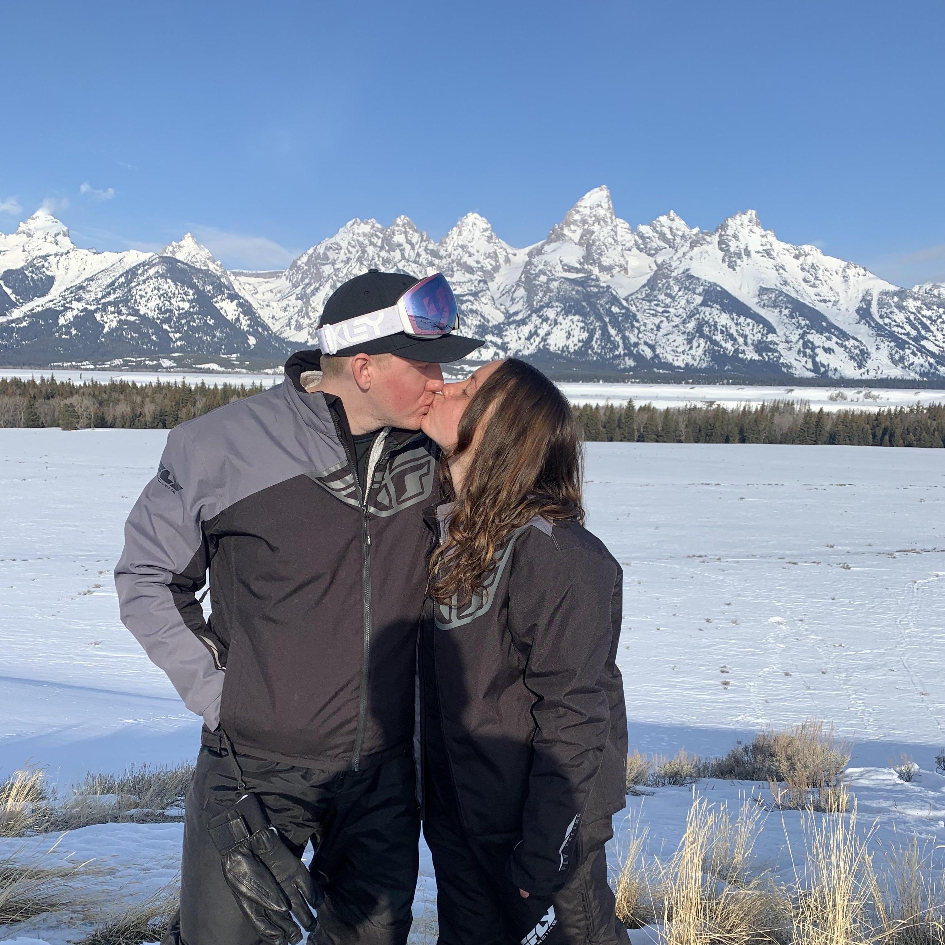 Snowmobiling through the Tetons. 
Winter 2021