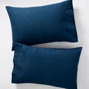 Ultrasoft Comfort Flannel Pillowcases, Set of Two, Mariner Blue, Standard