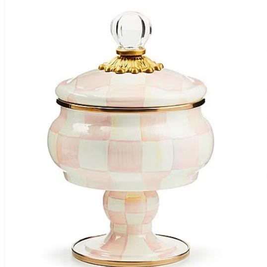 MacKenzie-Childs Check Enamel Curiosity Sculptural Pot