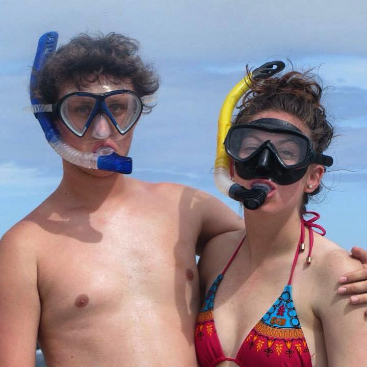 Snorkeling in the Galapagos Islands on study abroad