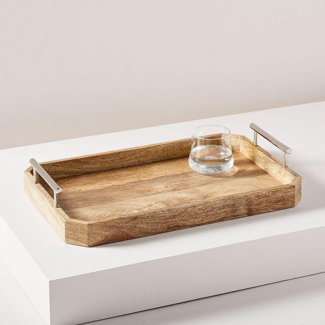 Deco Handle Trays, Polished Nickel