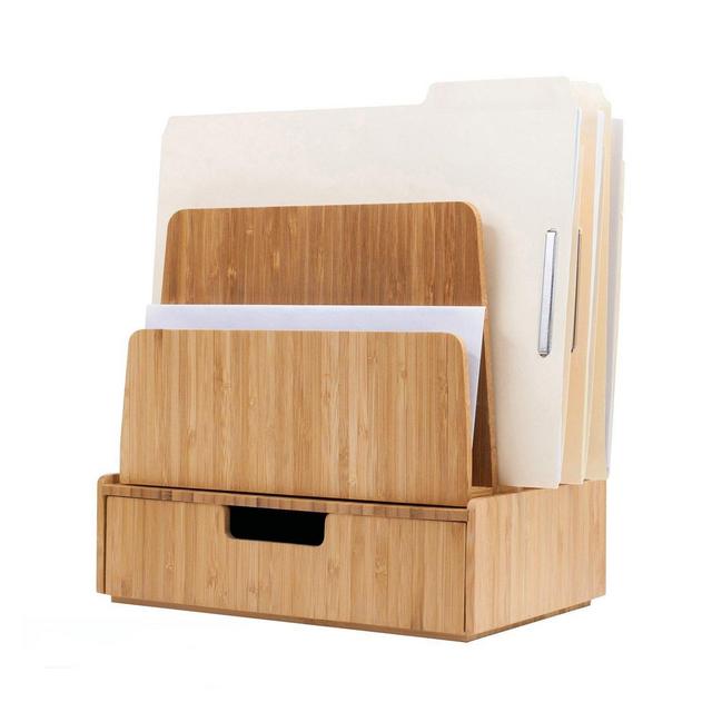 Desktop Bamboo Organizer