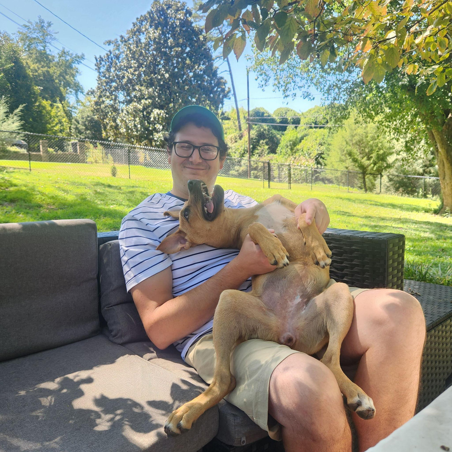 Enjoying the backyard- Fall 2023