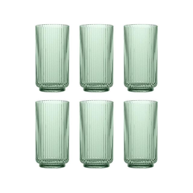 TarHong Mesa Jumbo 6-Piece Premium Acrylic Glass Set, 22 oz