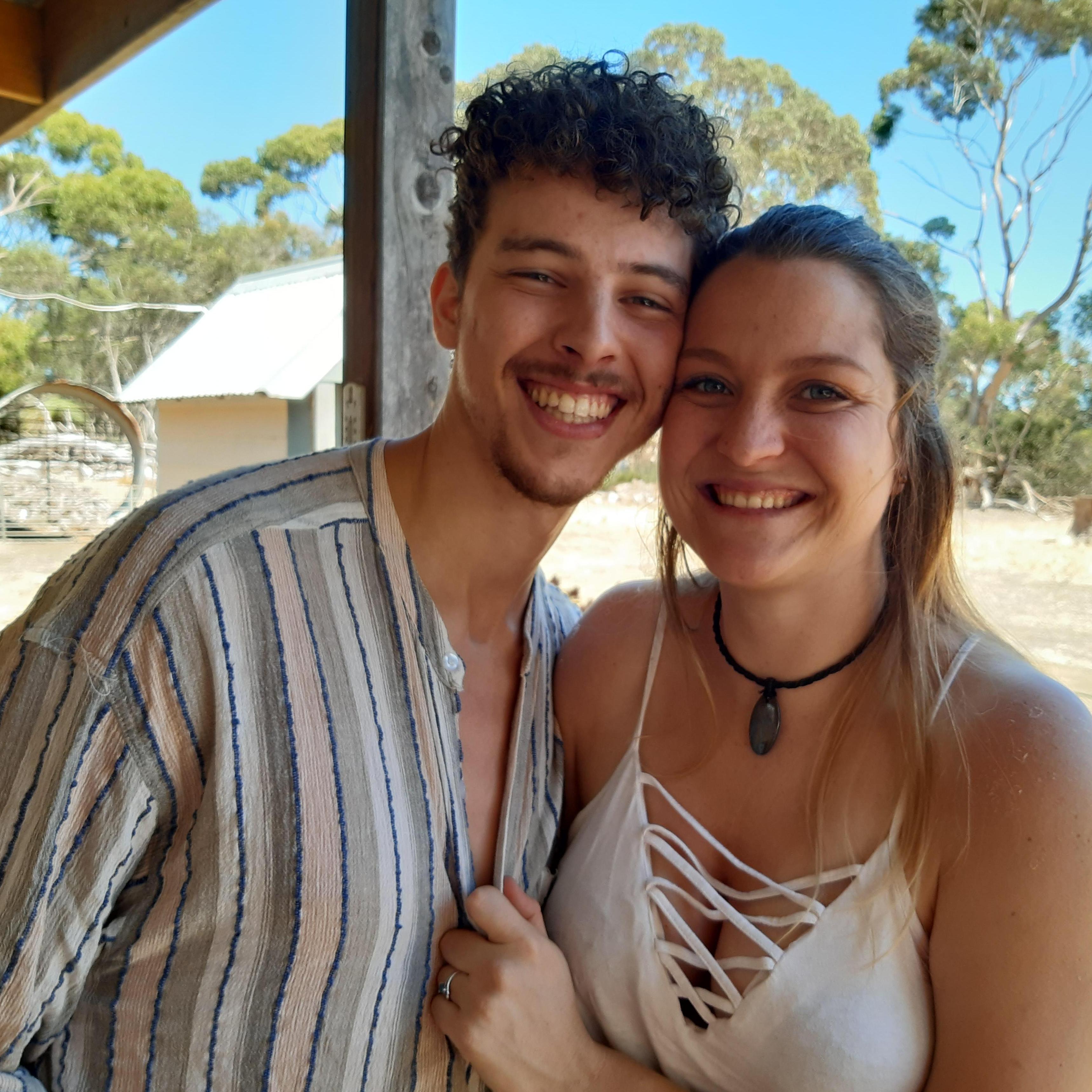 Our first summer Christmas together.