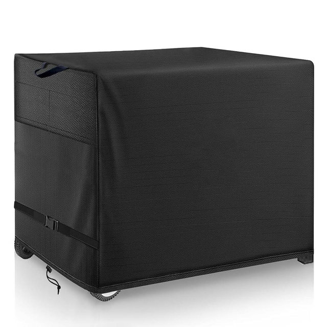 Wnanan Outdoor Pizza Oven Table Cover for Nuuk Three-Shelf Heavy Duty Rolling Outdoor Pizza Oven Table and ooni Pizza Oven Stand Modular Table,600D Heavy Duty Waterproof Cover,Black