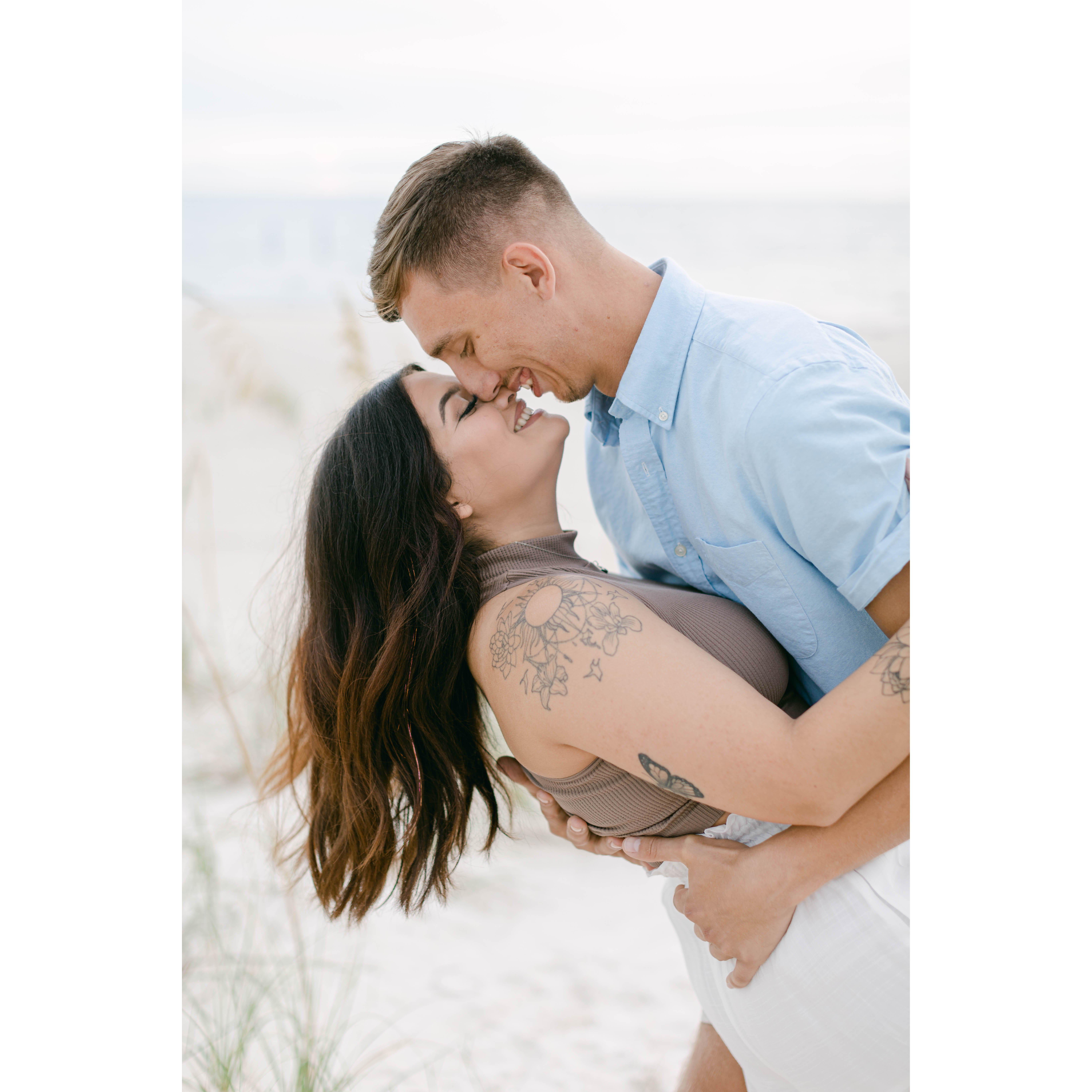 August 2022- Our first legit photoshoot- from the BEST photographer ever (Haley Anspach Photography)