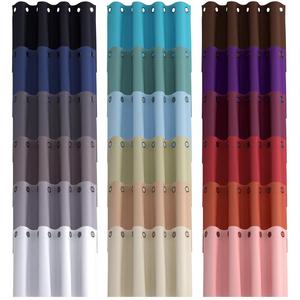 Miuco Blackout Curtains for Bedroom  - Two Panels - Teal
