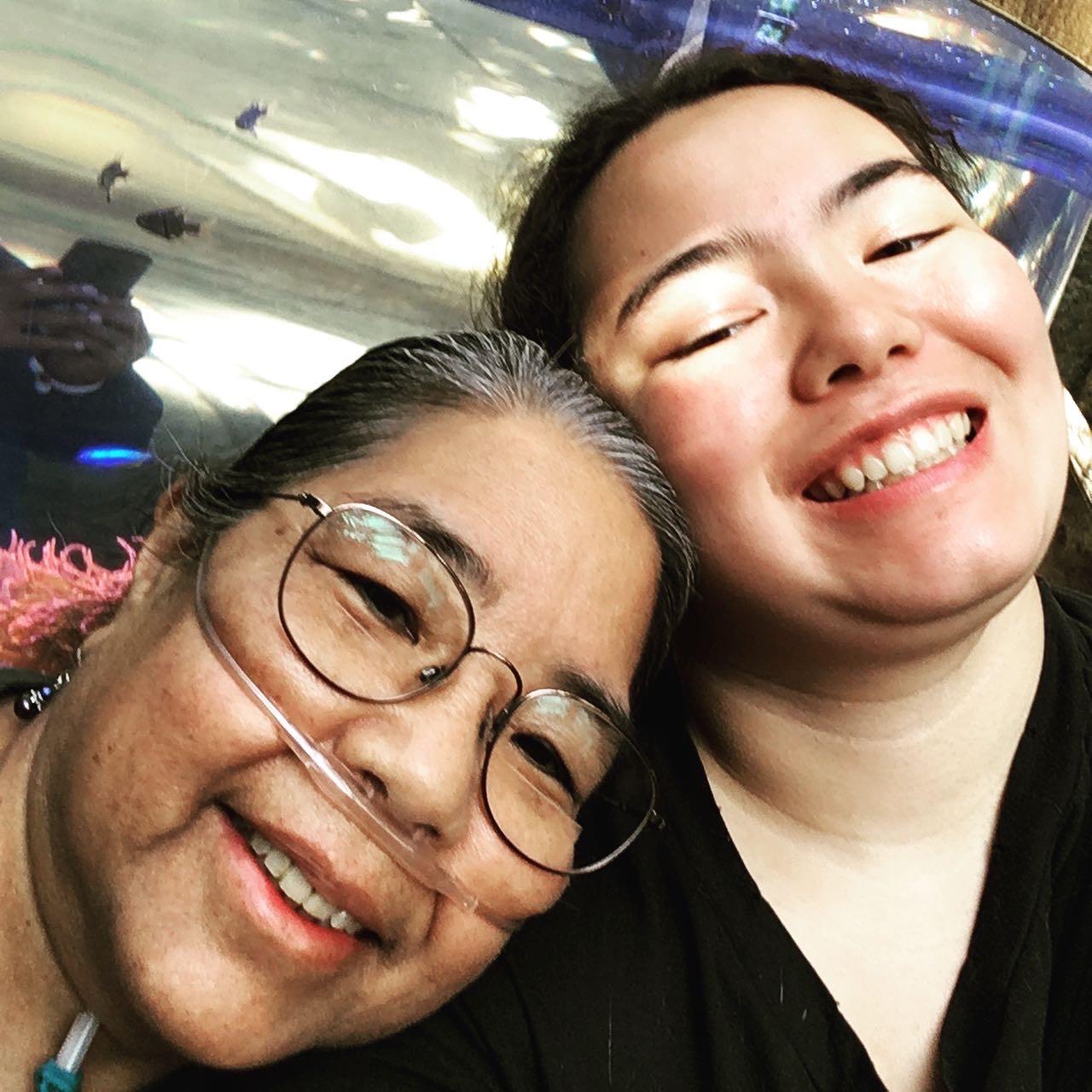 Emma and her Aunty Amy at the Downtown Aquarium in Denver, one of their favorite places.