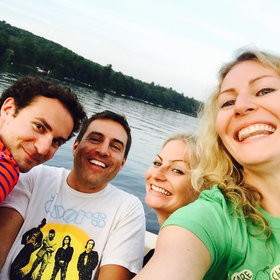 Upstate with Sarah's sister, Emily, and her boyfriend Dave