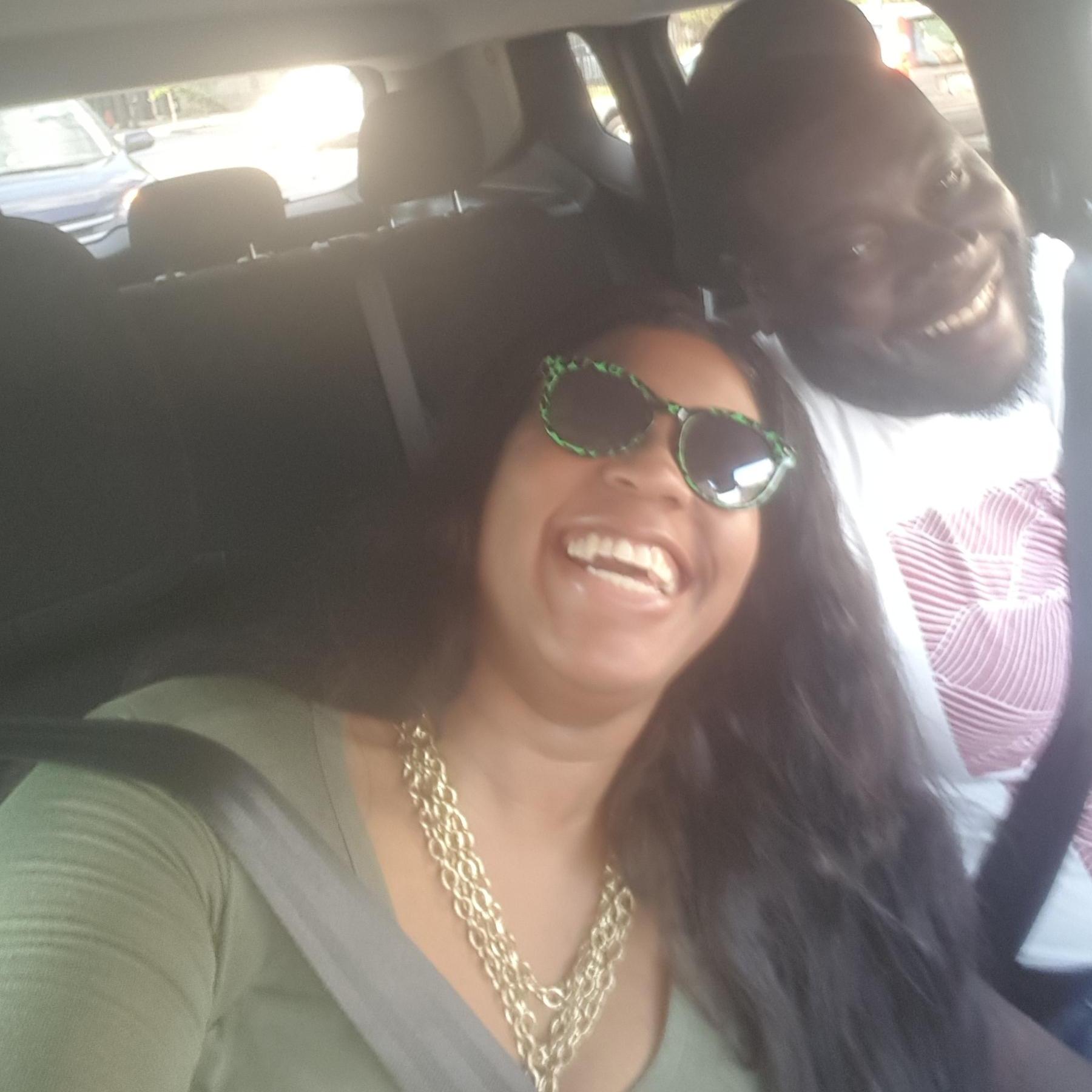 We are both known for as crazy laugh and big smiles, he laughs like Barney Rubble and I laugh like Betty so we were ment to be!!!