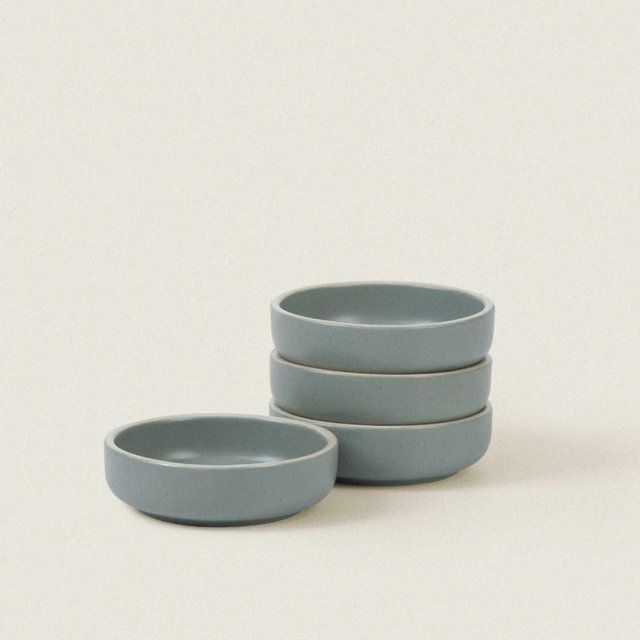 Matte Ceramic Sauce Dish (Set of 4) Sage Green
