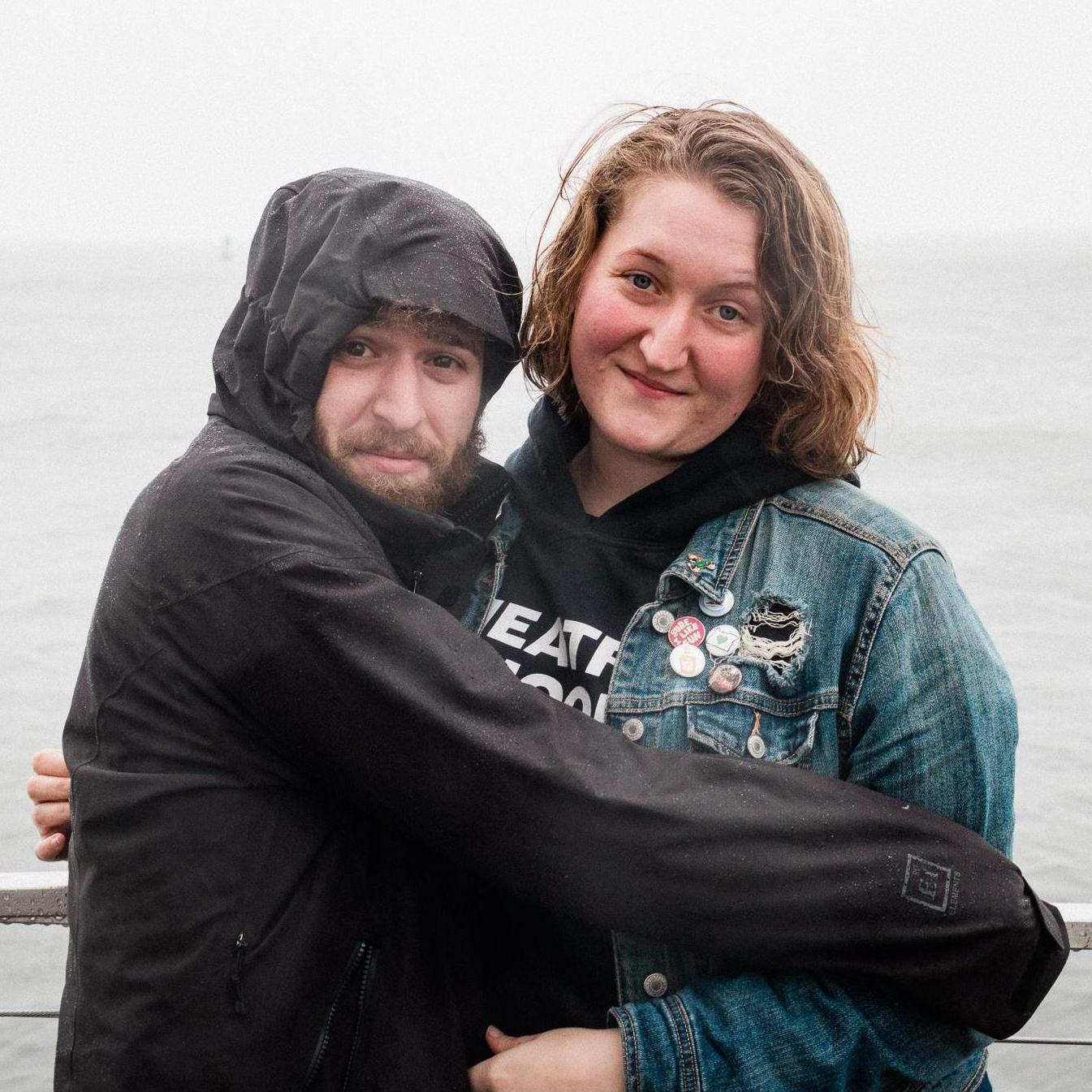 Josh's first trip to Oregon, also when Siri discovered he doesn't like being cold or wet.